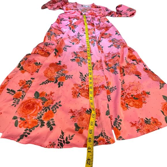 ASOS Design Pink Floral Maxi - Size 4 - Picture 8 of 15